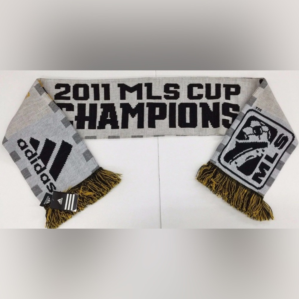 Adidas Gray and Black MLS Champions Scarf
